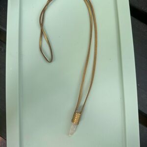 Gold Crystal Pendant Necklace